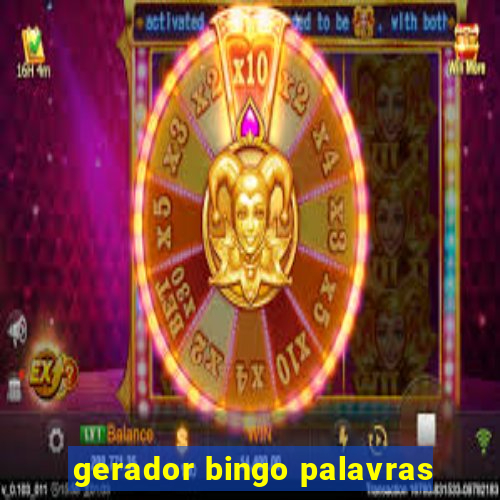 gerador bingo palavras